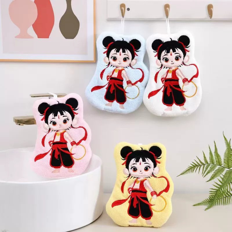 Мультфільм Коралового флісу, що висить квадратний рушник